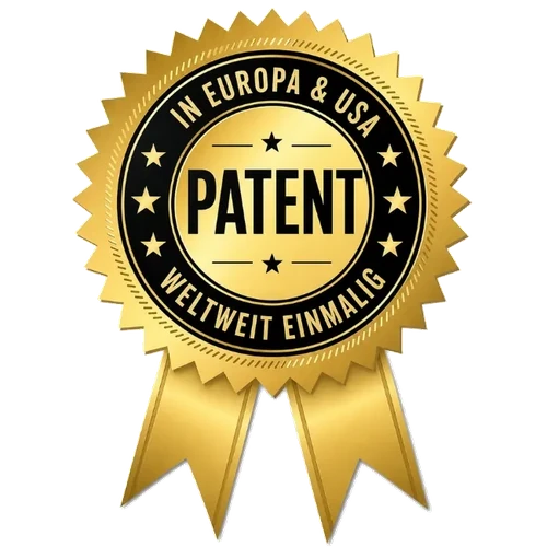 Patentiert in Europa und USA – weltweit einmalig